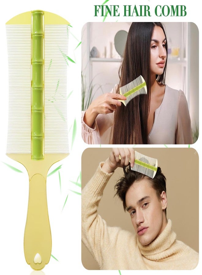 START MAKERS 3PCS Dandruff Comb Set - Extra Fine Tooth Combs for Women, Men, Kids - Removes Lice and Conditions Hair Care Grooming - Image 2